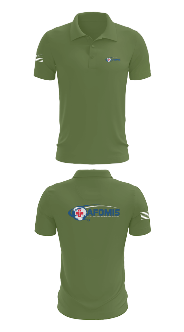 Short Sleeve Performance Polo, AFOMIS, Air Force, Teamtime, Team time, sublimation, custom sports apparel, team uniforms, spirit wear, spiritwear, sports uniforms, custom shirts, team store, custom team store, fundraiser sports, apparel fundraiser
