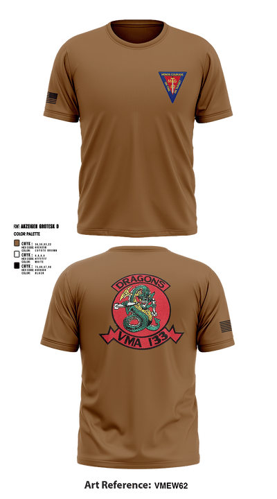 MAG-42 VMA-133 60916507 Short Sleeve Performance Shirt - 2