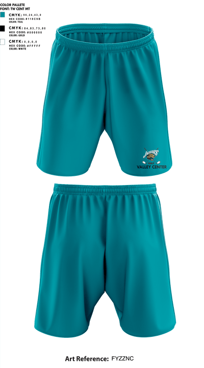 Valley Center High School Golf 97137509 Athletic Shorts With Pockets - 5