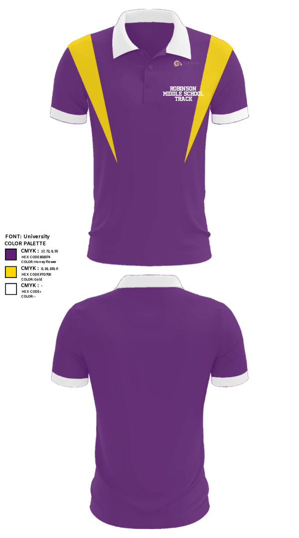 Short Sleeve Performance Polo, Robinson Middle School Track, Track & Field, Teamtime, Team time, sublimation, custom sports apparel, team uniforms, spirit wear, spiritwear, sports uniforms, custom shirts, team store, custom team store, fundraiser sports, apparel fundraiser