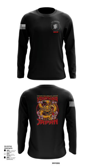 Long Sleeve Performance Shirt, Transactional Service Center Yokosuka, Navy, Teamtime, Team time, sublimation, custom sports apparel, team uniforms, spirit wear, spiritwear, sports uniforms, custom shirts, team store, custom team store, fundraiser sports, apparel fundraiser