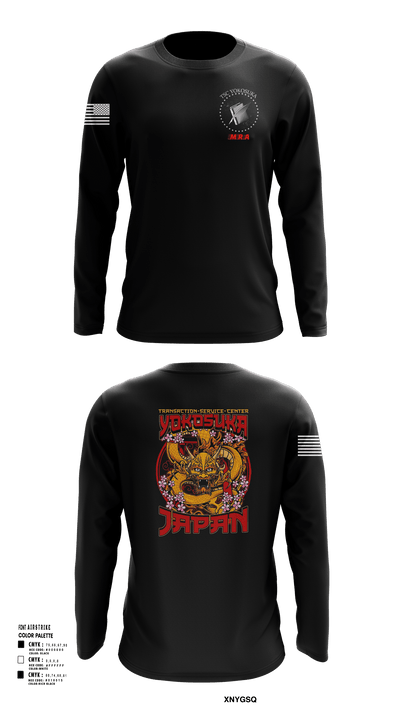 Transactional Service Center Yokosuka 4835947 Long Sleeve Performance Shirt - 123