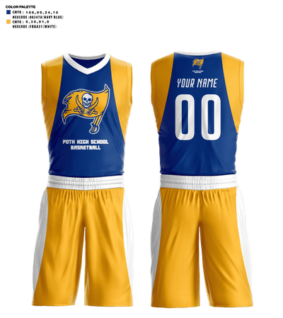 Poth High School Basketball 33923468 Basketball Uniform - 41