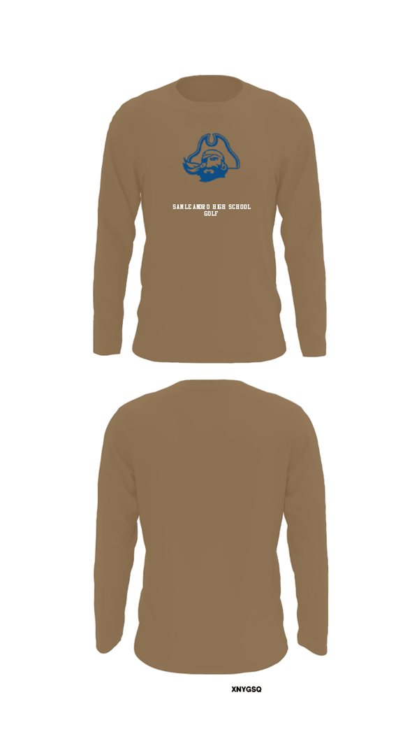 Long Sleeve Performance Shirt, San Leandro High School Golf, Golf, Teamtime, Team time, sublimation, custom sports apparel, team uniforms, spirit wear, spiritwear, sports uniforms, custom shirts, team store, custom team store, fundraiser sports, apparel fundraiser