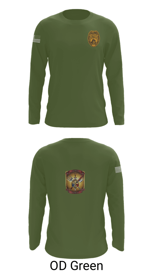 Long Sleeve Performance Shirt, 4th Law Enforcement Battalion Bravo Company, Marines, Teamtime, Team time, sublimation, custom sports apparel, team uniforms, spirit wear, spiritwear, sports uniforms, custom shirts, team store, custom team store, fundraiser sports, apparel fundraiser