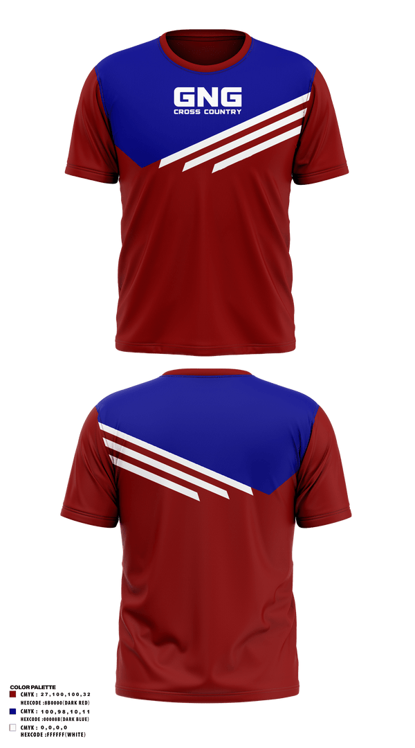 Old School Cotton Feel Shirt, GNG CROSS COUNTRY, Cross Country, Teamtime, Team time, sublimation, custom sports apparel, team uniforms, spirit wear, spiritwear, sports uniforms, custom shirts, team store, custom team store, fundraiser sports, apparel fundraiser