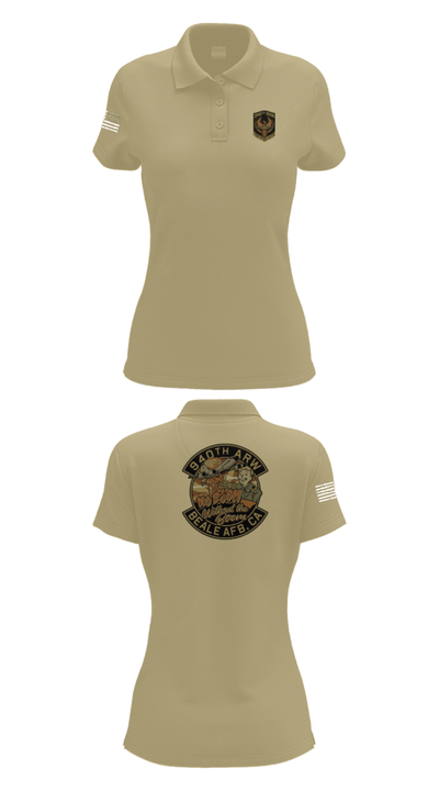 940 Air Refueling Wing 53360157 Women's Short Sleeve Performance Polo  - 95