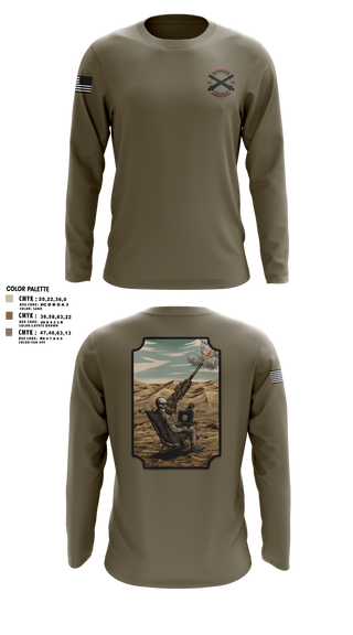 Long Sleeve Performance Shirt, C-BTRY FDC, Army, Teamtime, Team time, sublimation, custom sports apparel, team uniforms, spirit wear, spiritwear, sports uniforms, custom shirts, team store, custom team store, fundraiser sports, apparel fundraiser