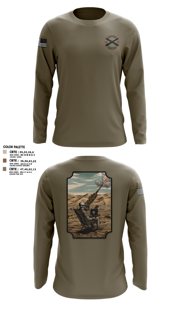 Long Sleeve Performance Shirt, C-BTRY FDC, Army, Teamtime, Team time, sublimation, custom sports apparel, team uniforms, spirit wear, spiritwear, sports uniforms, custom shirts, team store, custom team store, fundraiser sports, apparel fundraiser