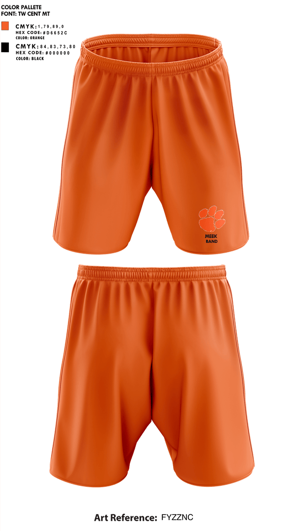 Athletic Shorts With Pockets, Meek High School Band, Spirit Store, Teamtime, Team time, sublimation, custom sports apparel, team uniforms, spirit wear, spiritwear, sports uniforms, custom shirts, team store, custom team store, fundraiser sports, apparel fundraiser