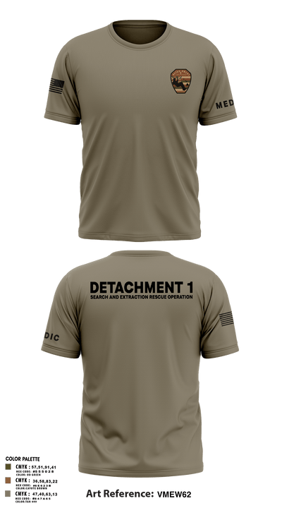 Detachment 1 27221981 Old School Cotton Feel Shirt - 12