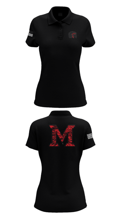 Mcloud High School Cheer 90191621 Women's Short Sleeve Performance Polo  - 36