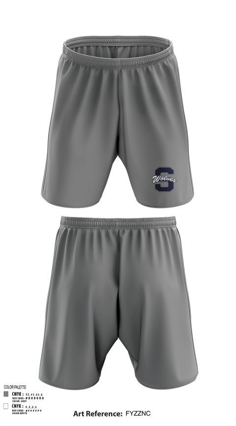 Athletic Shorts With Pockets, Shawnee Middle School Cheer, Cheer, Teamtime, Team time, sublimation, custom sports apparel, team uniforms, spirit wear, spiritwear, sports uniforms, custom shirts, team store, custom team store, fundraiser sports, apparel fundraiser