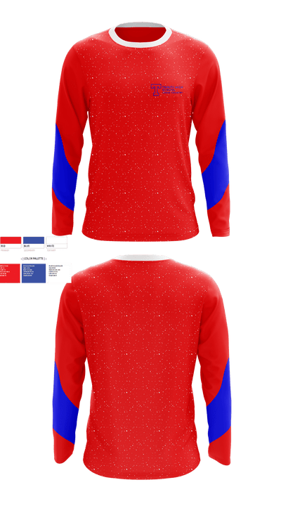 Trinity High School Cross Country 16011838 Long Sleeve Performance Shirt - 1