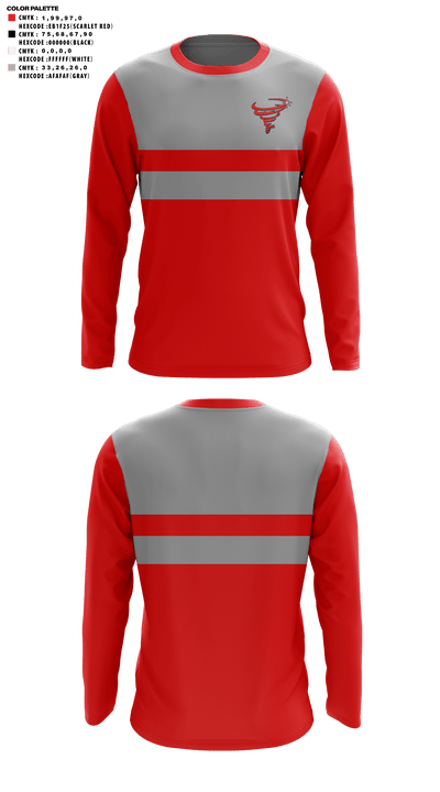 Bradford High School Golf 39456737 Long Sleeve Performance Shirt - 41