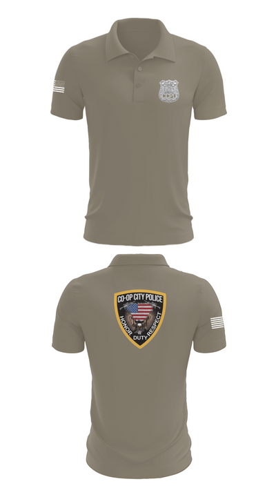 Co-op City Police Department 96634913 Short Sleeve Performance Polo - 64