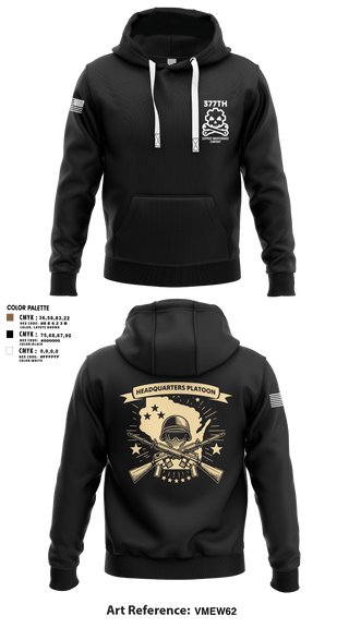 Hoodie, 377th SMC, Army, Teamtime, Team time, sublimation, custom sports apparel, team uniforms, spirit wear, spiritwear, sports uniforms, custom shirts, team store, custom team store, fundraiser sports, apparel fundraiser