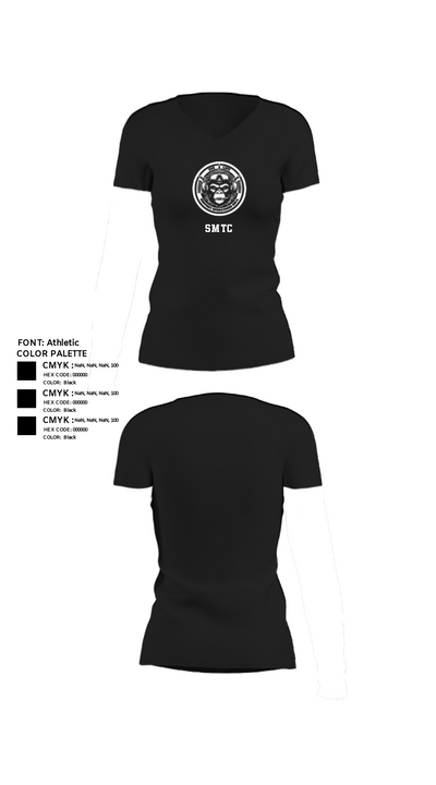 SMTC 35310311 Women's Short Sleeve V-neck Shirt - 22