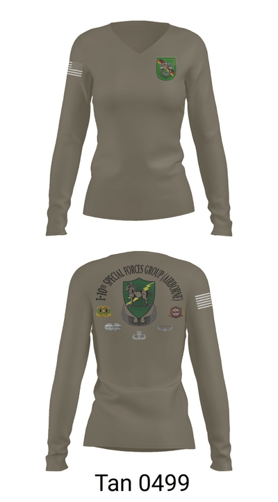 1-10 SFG FSC 9783356 Women's Long Sleeve V-neck Shirt - 77