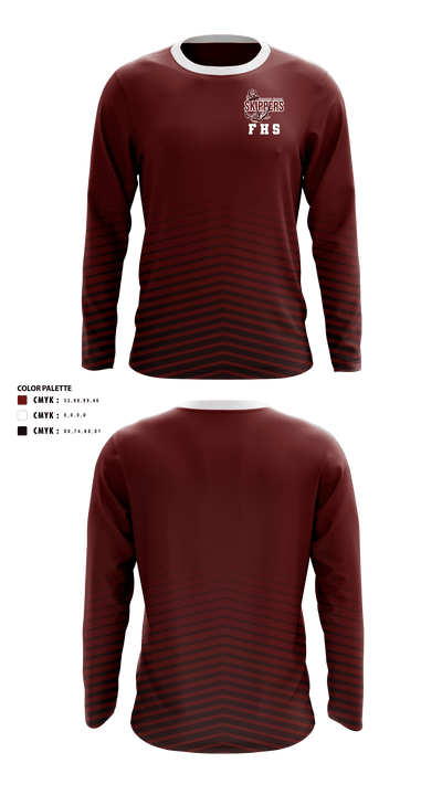 Harding High School Cross Country 38668511 Long Sleeve Performance Shirt - 50