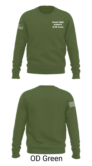 Crew Neck Sweatshirt, Guam High NJROTC Drill Team, , Teamtime, Team time, sublimation, custom sports apparel, team uniforms, spirit wear, spiritwear, sports uniforms, custom shirts, team store, custom team store, fundraiser sports, apparel fundraiser