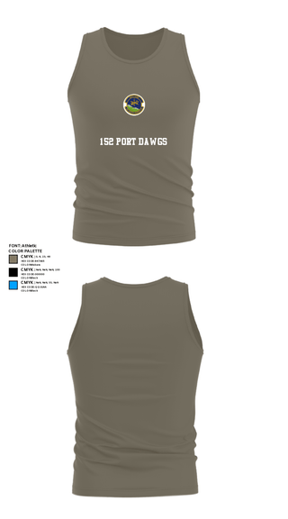 Tank Top, 152 Port Dawgs, Air Force, Teamtime, Team time, sublimation, custom sports apparel, team uniforms, spirit wear, spiritwear, sports uniforms, custom shirts, team store, custom team store, fundraiser sports, apparel fundraiser