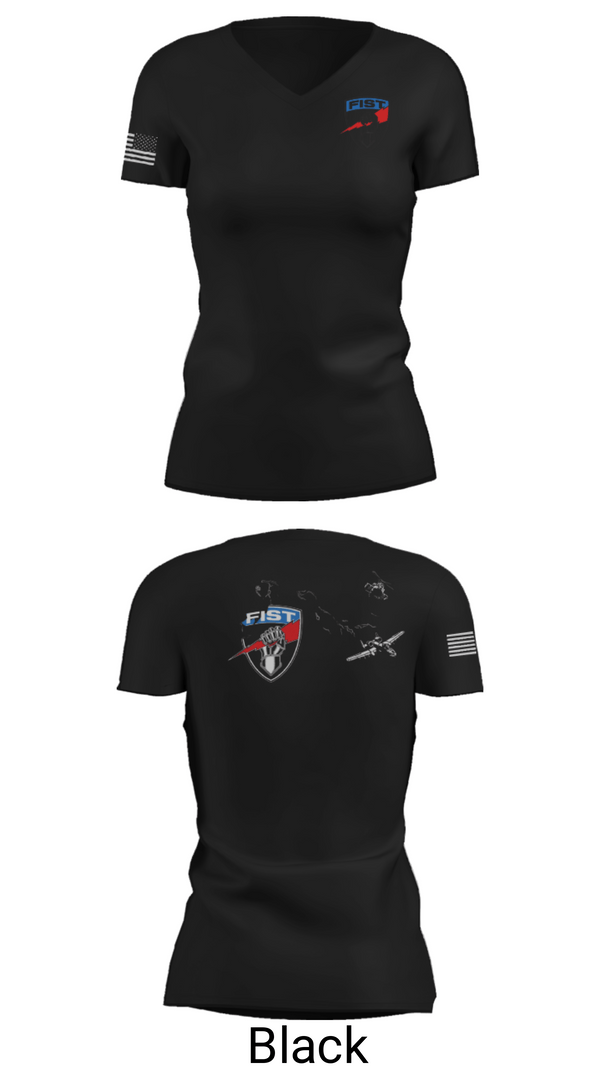 Womens Short Sleeve Vneck Shirt, 3-172 FiST, Army, Teamtime, Team time, sublimation, custom sports apparel, team uniforms, spirit wear, spiritwear, sports uniforms, custom shirts, team store, custom team store, fundraiser sports, apparel fundraiser