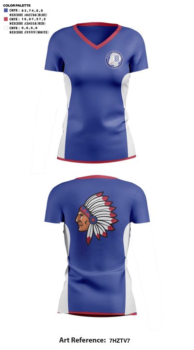 Byhalia High School Cheer 25376847 Women's Short Sleeve V-neck Shirt - 41