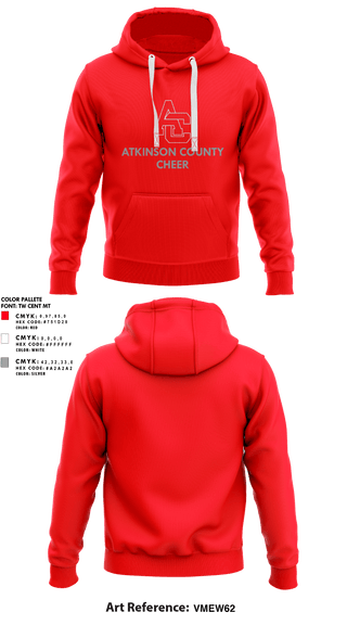 Hoodie, Atkinson County High School Cheer, Cheer, Teamtime, Team time, sublimation, custom sports apparel, team uniforms, spirit wear, spiritwear, sports uniforms, custom shirts, team store, custom team store, fundraiser sports, apparel fundraiser