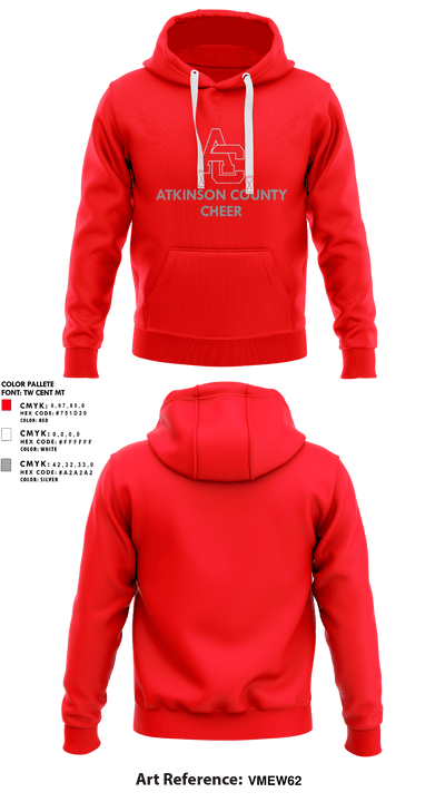 Atkinson County High School Cheer 54161209 Hoodie - 1