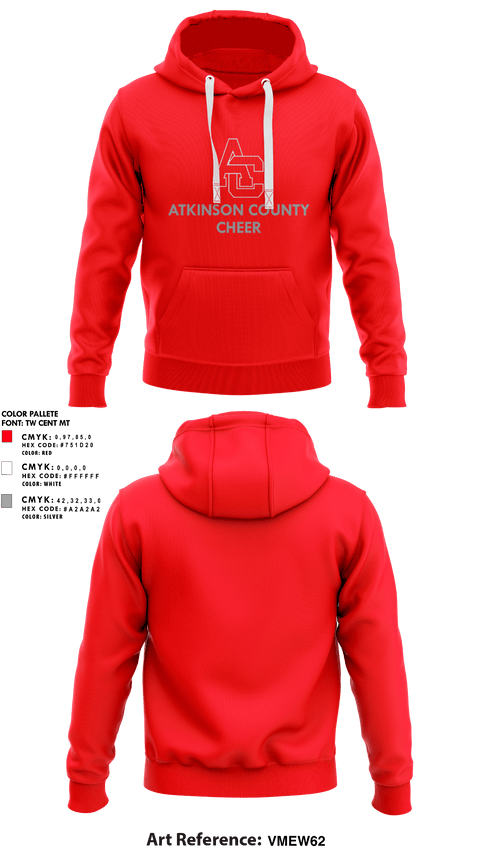 Hoodie, Atkinson County High School Cheer, Cheer, Teamtime, Team time, sublimation, custom sports apparel, team uniforms, spirit wear, spiritwear, sports uniforms, custom shirts, team store, custom team store, fundraiser sports, apparel fundraiser