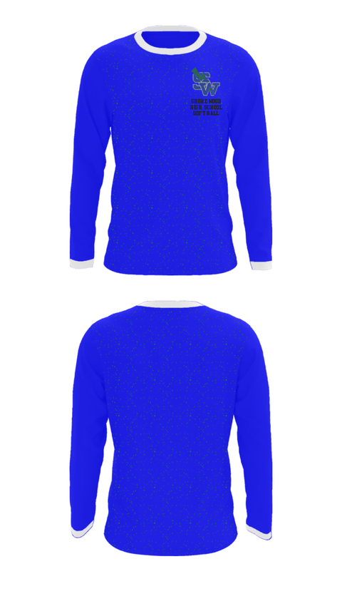 Long Sleeve Performance Shirt, Shorewood High School Softball, Softball, Teamtime, Team time, sublimation, custom sports apparel, team uniforms, spirit wear, spiritwear, sports uniforms, custom shirts, team store, custom team store, fundraiser sports, apparel fundraiser