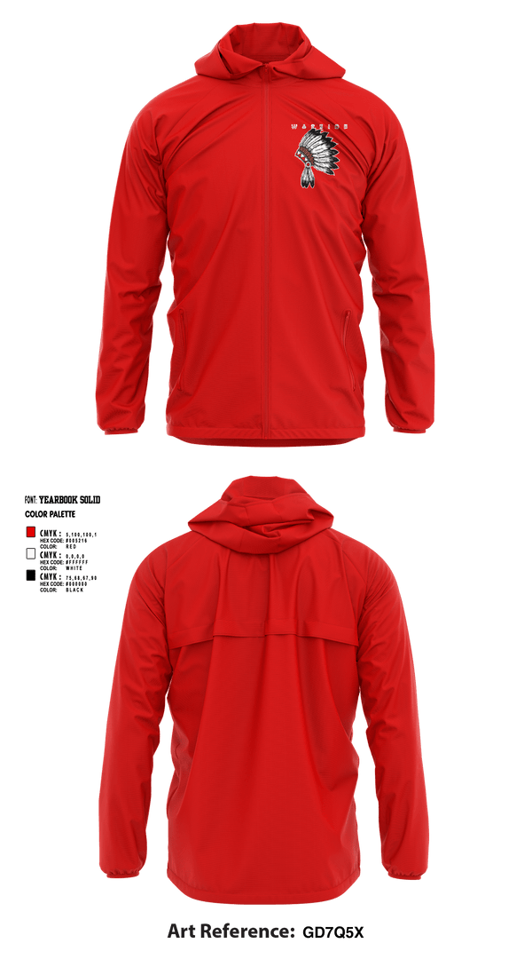 Windbreaker, Kootenai Junior High School, Men's Volleyball, Teamtime, Team time, sublimation, custom sports apparel, team uniforms, spirit wear, spiritwear, sports uniforms, custom shirts, team store, custom team store, fundraiser sports, apparel fundraiser