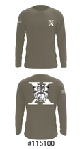10th Special Forces HPW 55640979 Long Sleeve Performance Shirt - 18