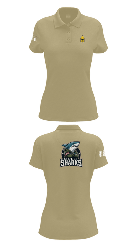 Womens Short Sleeve Performance Polo, Pearl City Army Recruiting Station, Army, Teamtime, Team time, sublimation, custom sports apparel, team uniforms, spirit wear, spiritwear, sports uniforms, custom shirts, team store, custom team store, fundraiser sports, apparel fundraiser