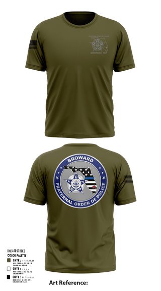 Short Sleeve Performance Shirt, Broward Fraternal Order of Police, Police, Teamtime, Team time, sublimation, custom sports apparel, team uniforms, spirit wear, spiritwear, sports uniforms, custom shirts, team store, custom team store, fundraiser sports, apparel fundraiser