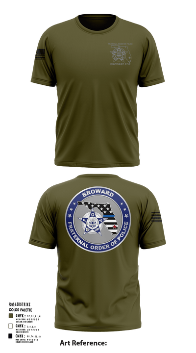 Broward Fraternal Order of Police 91005967 Short Sleeve Performance Shirt - 116