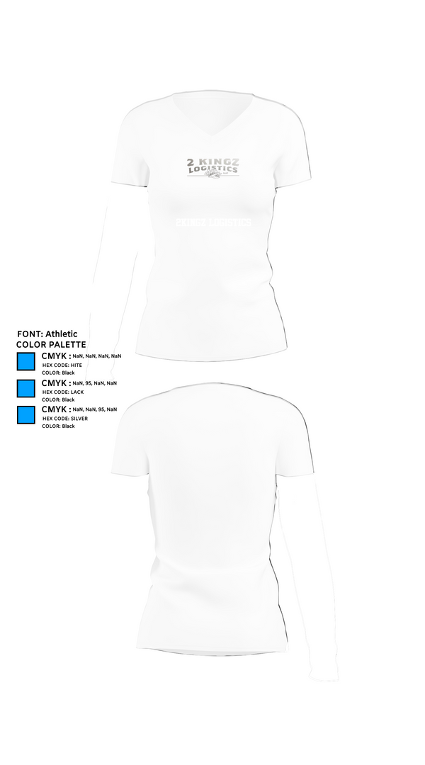 Womens Short Sleeve Vneck Shirt, 2kingz logistics, , Teamtime, Team time, sublimation, custom sports apparel, team uniforms, spirit wear, spiritwear, sports uniforms, custom shirts, team store, custom team store, fundraiser sports, apparel fundraiser