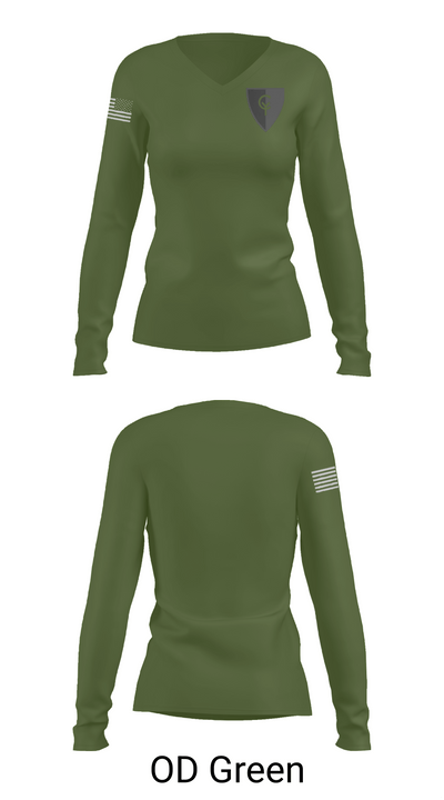 38th Infantry Division 60664231 Women's Long Sleeve V-neck Shirt - 54