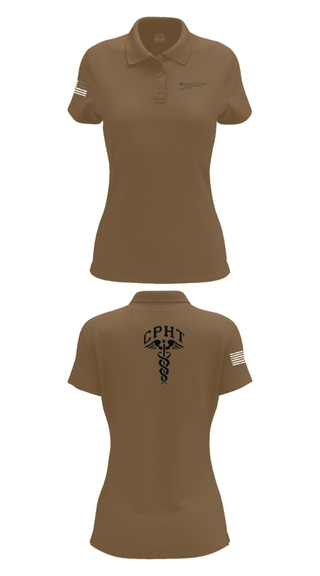 Women's Short Sleeve Performance Polo, ATAMMC Pharmacy, Army, Teamtime, Team time, sublimation, custom sports apparel, team uniforms, spirit wear, spiritwear, sports uniforms, custom shirts, team store, custom team store, fundraiser sports, apparel fundraiser