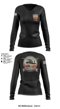 A/2135th GSAB “SMUGGLERS” 66831514 Women's Long Sleeve V-neck Shirt -1 113