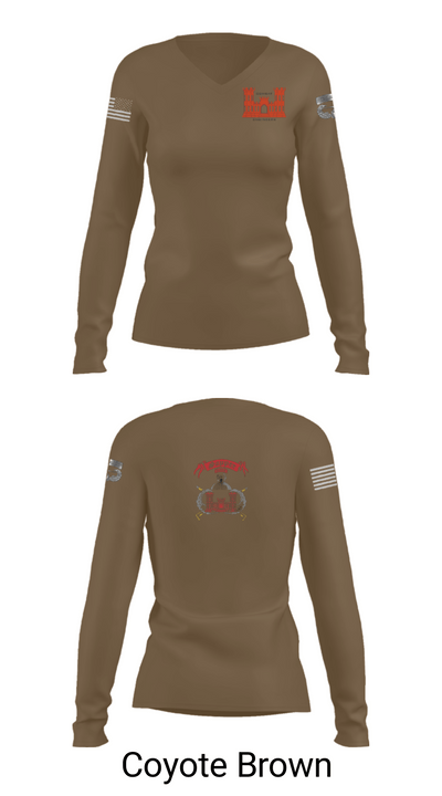 1138th SAPPER Company 17190098 Women's Long Sleeve V-neck Shirt - 21