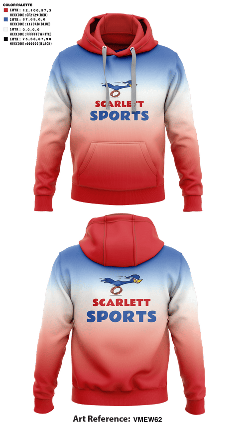Hoodie, Scarlett Middle School Cross Country, Cross Country, Teamtime, Team time, sublimation, custom sports apparel, team uniforms, spirit wear, spiritwear, sports uniforms, custom shirts, team store, custom team store, fundraiser sports, apparel fundraiser