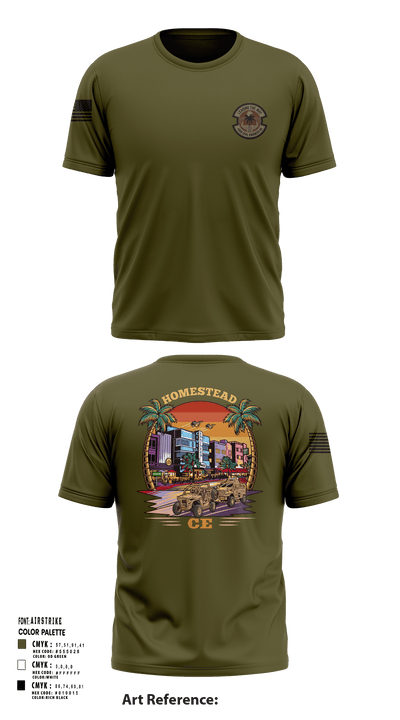 482D Civil Engineer Squadron 21891413 Short Sleeve Performance Shirt - 125