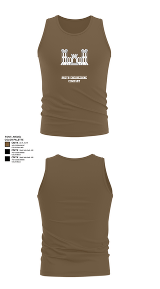 Tank Top, 250TH ENGINEERING COMPANY, National Guard, Teamtime, Team time, sublimation, custom sports apparel, team uniforms, spirit wear, spiritwear, sports uniforms, custom shirts, team store, custom team store, fundraiser sports, apparel fundraiser