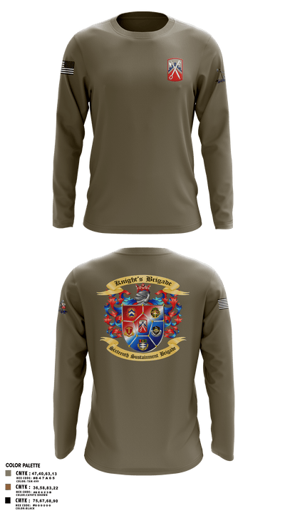 16th Sustainment Brigade 31435396 Long Sleeve Performance Shirt - 1