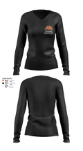 Monroe High School Basketball 86135082 Women's Long Sleeve V-neck Shirt - 4