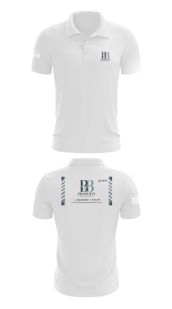 Short Sleeve Performance Polo, BB PROPERTY DEVELOPMENT, , Teamtime, Team time, sublimation, custom sports apparel, team uniforms, spirit wear, spiritwear, sports uniforms, custom shirts, team store, custom team store, fundraiser sports, apparel fundraiser