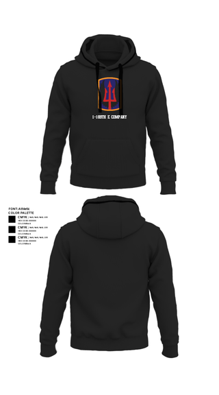 Hoodie, 1-169th E Company, National Guard, Teamtime, Team time, sublimation, custom sports apparel, team uniforms, spirit wear, spiritwear, sports uniforms, custom shirts, team store, custom team store, fundraiser sports, apparel fundraiser
