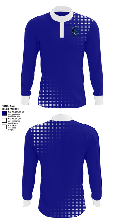 Camp Hill High School Track 7668587 Quarter Zip Jacket - 24